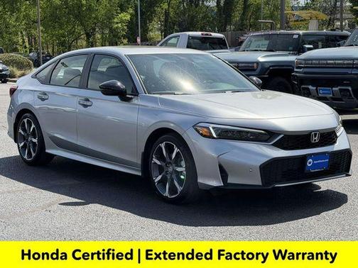 Solar Silver Metallic 2026 Honda Civic Hybrid TOURING