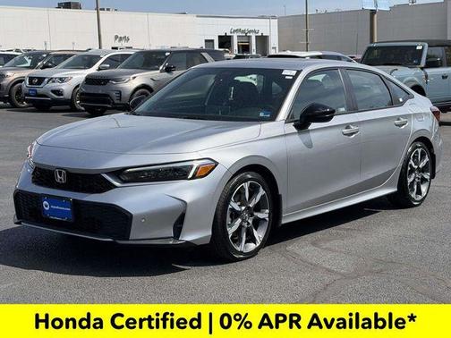 Solar Silver Metallic 2026 Honda Civic Hybrid TOURING