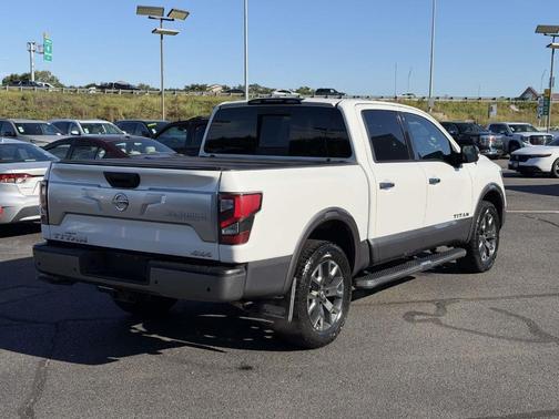 White 2021 Nissan Titan Platinum Reserve