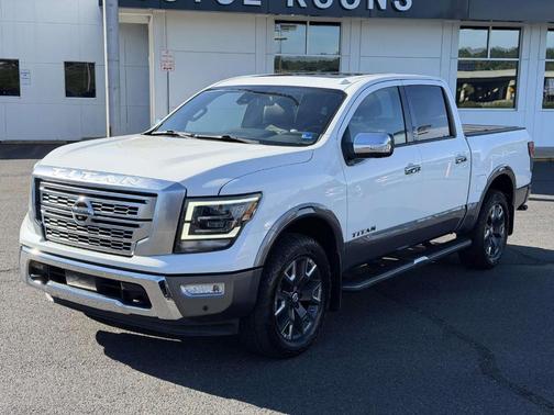 White 2021 Nissan Titan Platinum Reserve