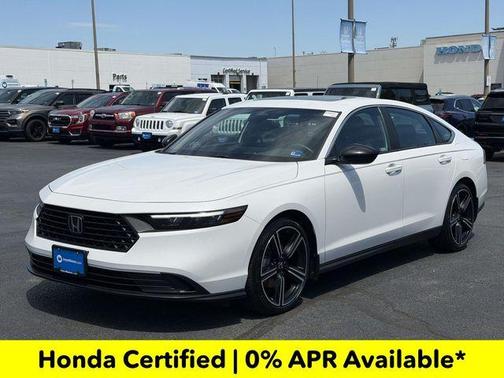 Platinum White Pearl 2024 Honda Accord Hybrid Sport