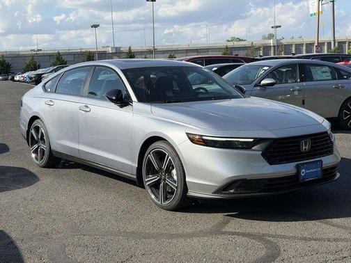 Solar Silver Metallic 2026 Honda Accord Hybrid Sport