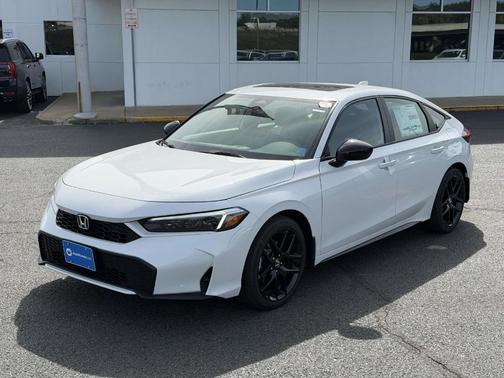 Platinum White Pearl 2026 Honda Civic Hybrid Sport