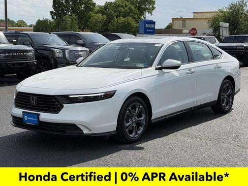 Platinum White Pearl 2023 Honda Accord EX