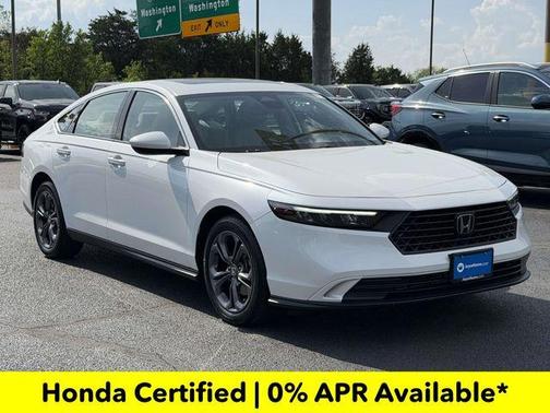 Platinum White Pearl 2023 Honda Accord EX