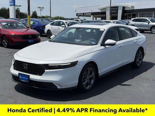 Platinum White Pearl 2024 Honda Accord EX