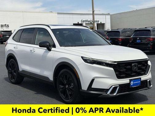 Platinum White Pearl 2026 Honda CR-V Hybrid Sport Touring