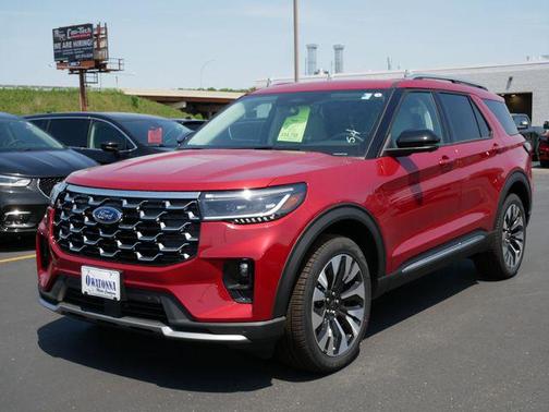 Rapid Red Metallic Tinted Clearcoat 2026 Ford Explorer Platinum
