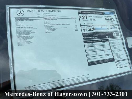 2025 Mercedes-Benz GLB 250 Base 4MATIC