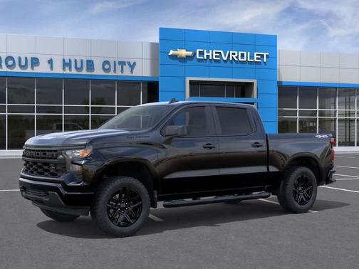 Black 2026 Chevrolet Silverado 1500 Custom