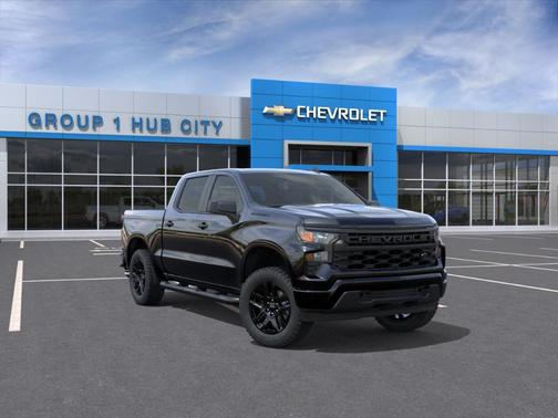 Black 2026 Chevrolet Silverado 1500 Custom