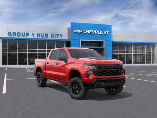 Red 2026 Chevrolet Silverado 1500 Custom Trail Boss