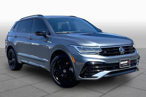 Platinum Gray Metallic 2024 Volkswagen Tiguan 2.0T SE R-Line Black