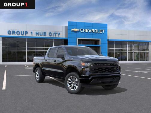 Black 2026 Chevrolet Silverado 1500 Custom