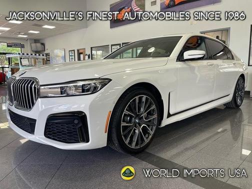 White 2021 BMW 740 i