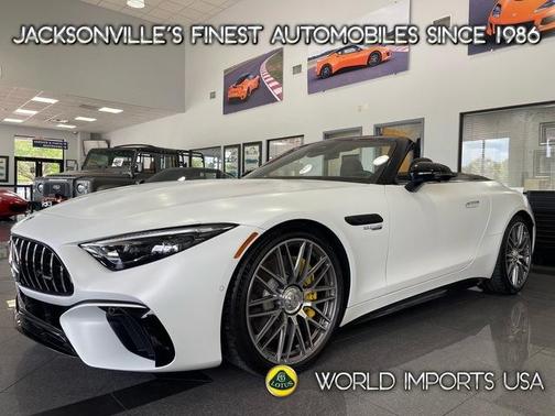 Moonlight White 2022 Mercedes-Benz AMG SL 63 Base