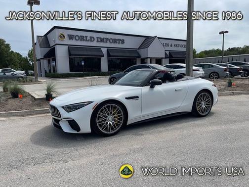 Moonlight White 2022 Mercedes-Benz AMG SL 63 Base