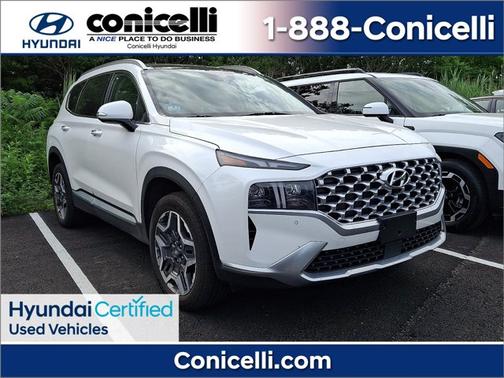 White 2023 Hyundai Santa Fe Plug-In Hybrid Limited