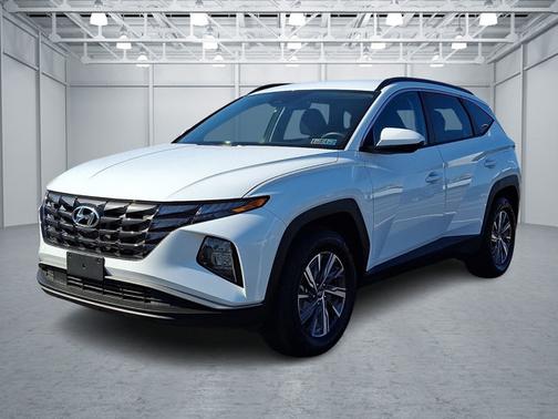 White 2024 Hyundai TUCSON Hybrid Blue