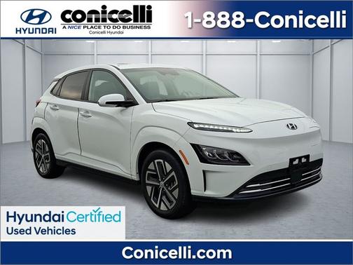 White 2023 Hyundai KONA EV Limited