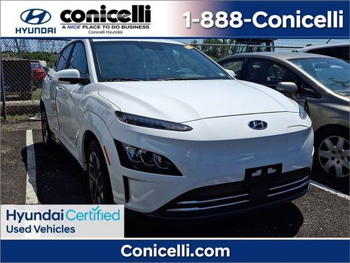 White 2023 Hyundai KONA EV Limited