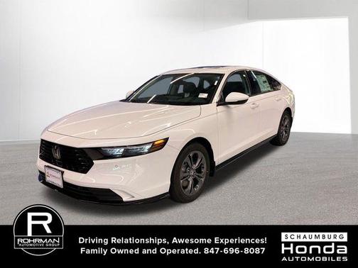 Platinum White Pearl 2025 Honda Accord Hybrid EX-L