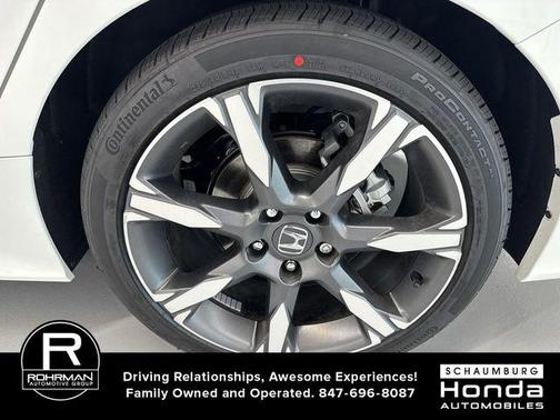 Platinum White Pearl 2026 Honda Civic Hybrid Sport Touring