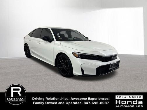 Platinum White Pearl 2026 Honda Civic Sport