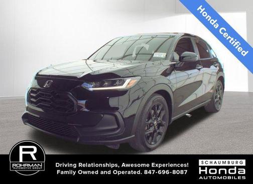 Crystal Black Pearl 2025 Honda HR-V Sport