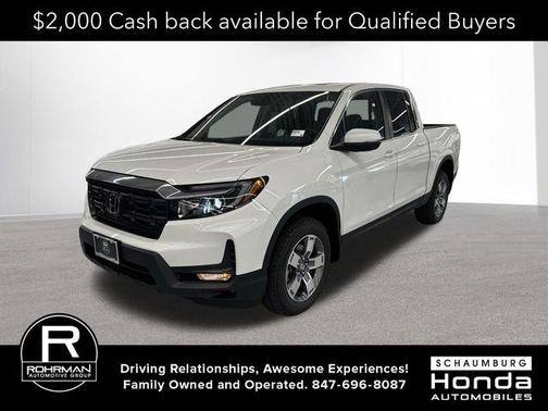 Platinum White Pearl 2026 Honda Ridgeline RTL