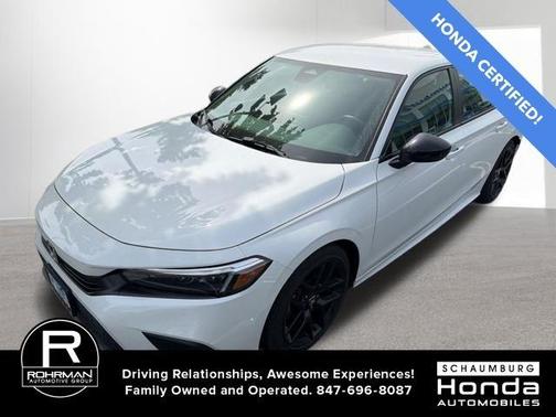 Platinum White Pearl 2023 Honda Civic Sport