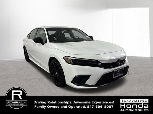 Platinum White Pearl 2023 Honda Civic Sport