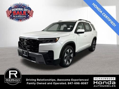Platinum White Pearl 2026 Honda Pilot Touring