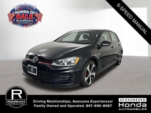 Deep Black Pearl Effect 2016 Volkswagen Golf GTI 2.0T S 4-Door