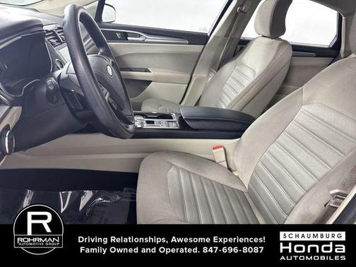 White Gold Metallic 2019 Ford Fusion SE