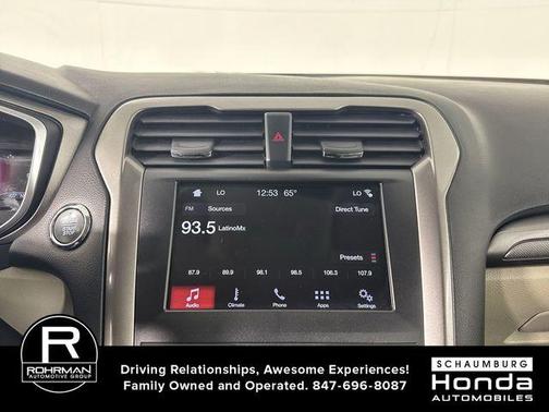 White Gold Metallic 2019 Ford Fusion SE