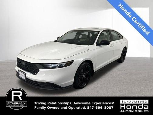 Platinum White Pearl 2025 Honda Accord SE