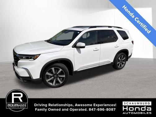 Platinum White Pearl 2025 Honda Pilot Touring