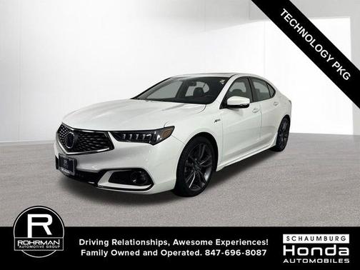 Platinum White Pearl 2019 Acura TLX V6 Technology & A-Spec
