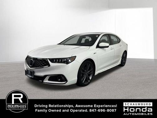 Platinum White Pearl 2019 Acura TLX V6 Technology & A-Spec