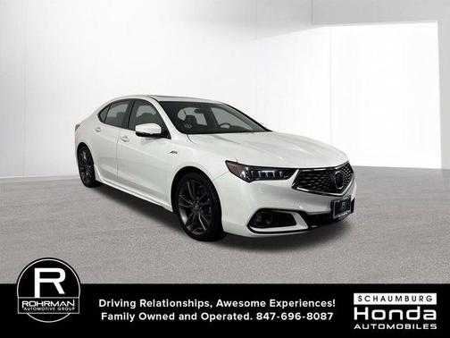 Platinum White Pearl 2019 Acura TLX V6 Technology & A-Spec