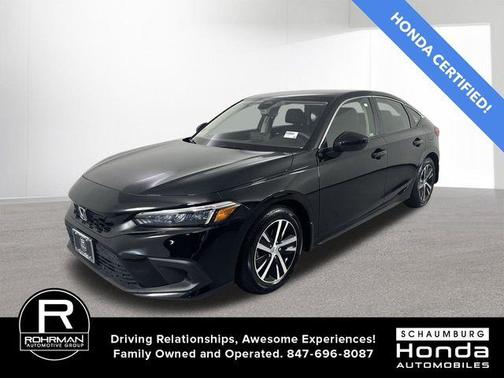 Crystal Black Pearl 2024 Honda Civic LX