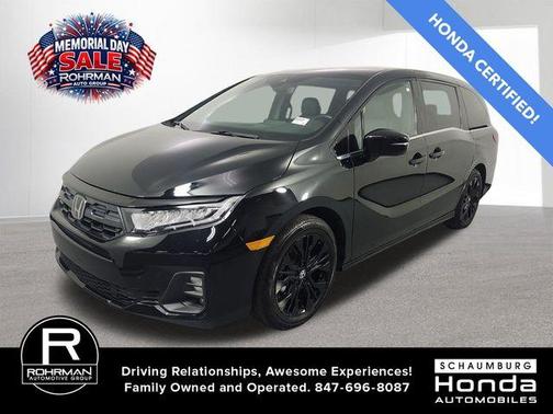 Crystal Black Pearl 2025 Honda Odyssey Sport-L