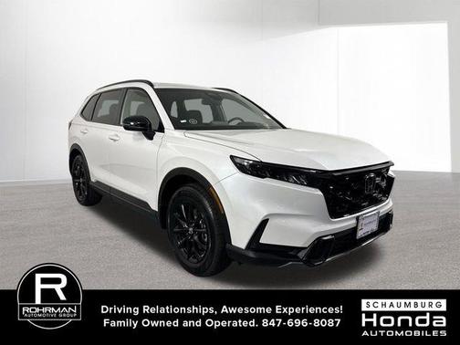 Platinum White Pearl 2026 Honda CR-V Hybrid Sport