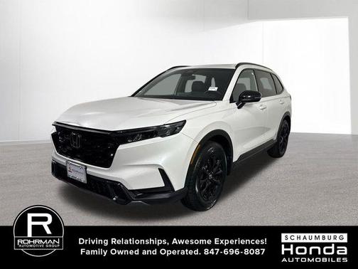 Platinum White Pearl 2026 Honda CR-V Hybrid Sport