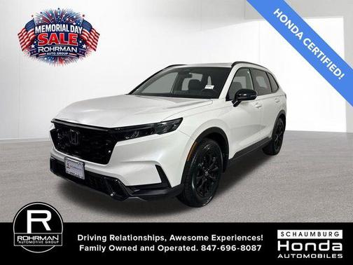 Platinum White Pearl 2026 Honda CR-V Hybrid Sport