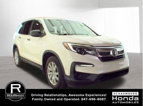 White Diamond Pearl 2019 Honda Pilot LX