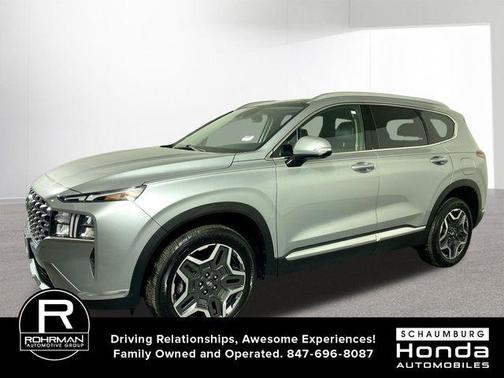 Shimmering Silver 2023 Hyundai SANTA FE HEV SEL Premium
