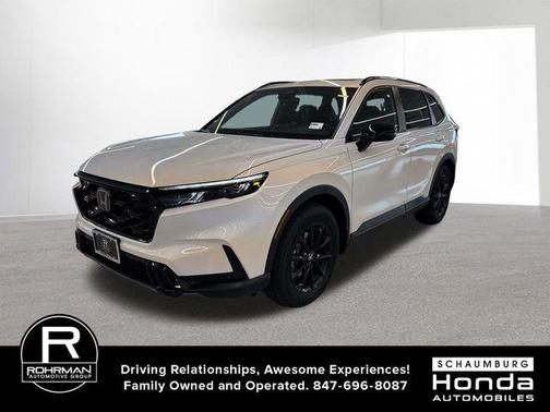 Platinum White Pearl 2026 Honda CR-V Hybrid Sport-L