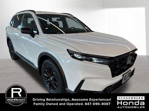 Platinum White Pearl 2026 Honda CR-V Hybrid Sport-L